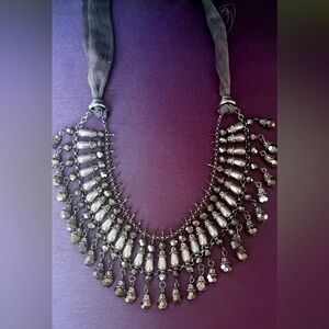 Elegant Silver Statement Necklace